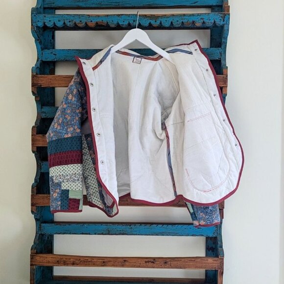 HANDMADE Vintage Cords and More Quilt Jacket, Size M/L - Picture 5 of 6